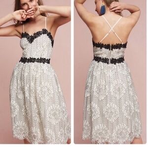 Anthropologie Eri + Ali Artemisa Lace Midi Dress Medium